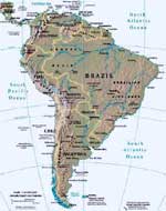 Mapa Hidrográfico de Sud América