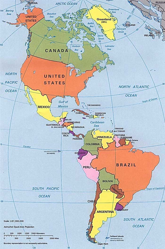 Mapa Político de América