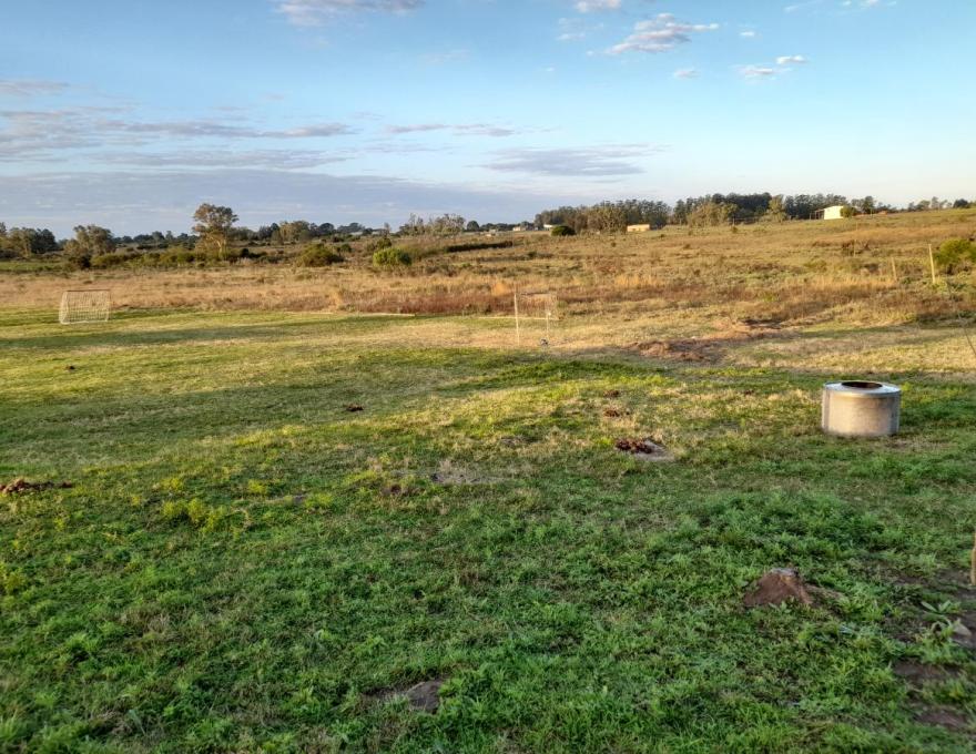 Cancha de fútbol y fogón